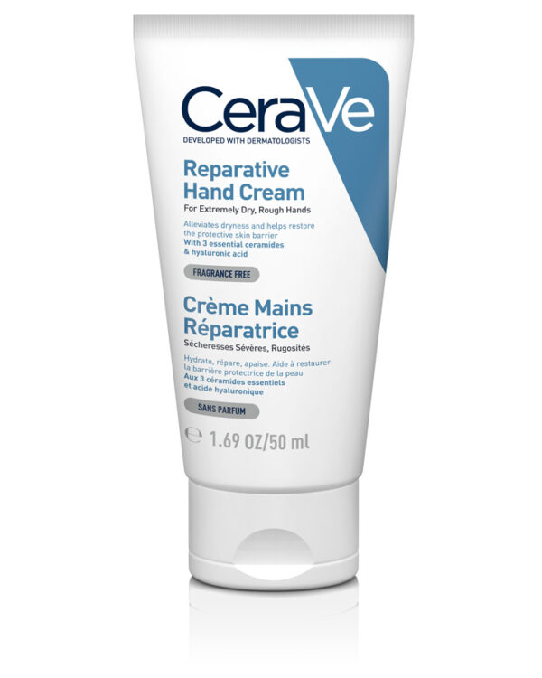 CERAVE Reparative Hand Cream For Dry And Rough Hands 50Ml With Glycerin And 3 Essential Ceramides