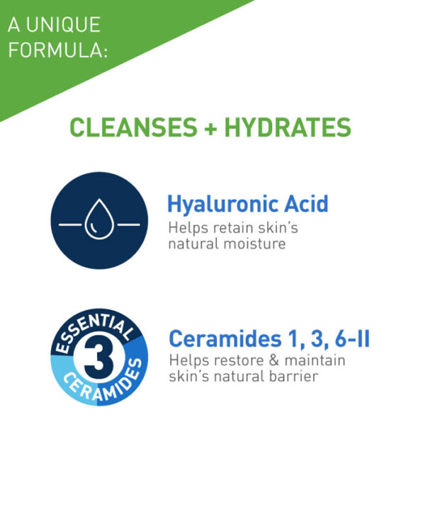 CERAVE Hydrating Cleanser for normal-to-dry skin 236ml - Image 3