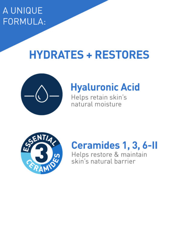 CERAVE Moisturizing  Oil-free moisturizer with hyaluronic acid Lotion 236ml - Image 2